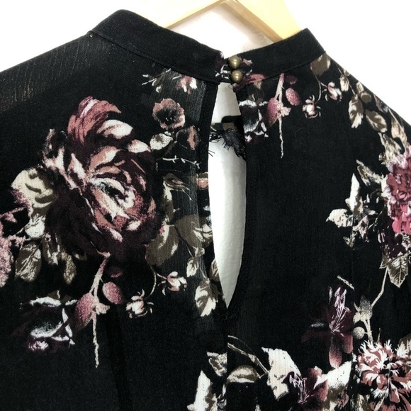 Daytrip Floral Lace Trim Tunic/ Short Dress - Picture 4 of 6